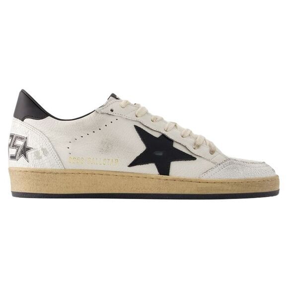 Ball Star Sneakers - Golden Goose - Leather - White/ Black - Picture 1 of 4